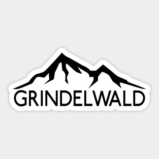 Skiing Grindelwald Switzerland Ski Sticker